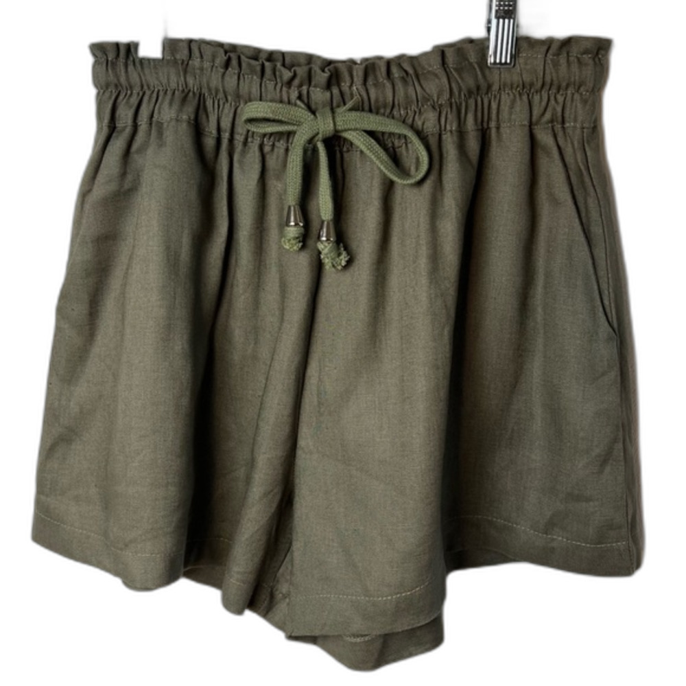 Princess Polly Miami Logic Shorts in Khaki Size 12 NWT